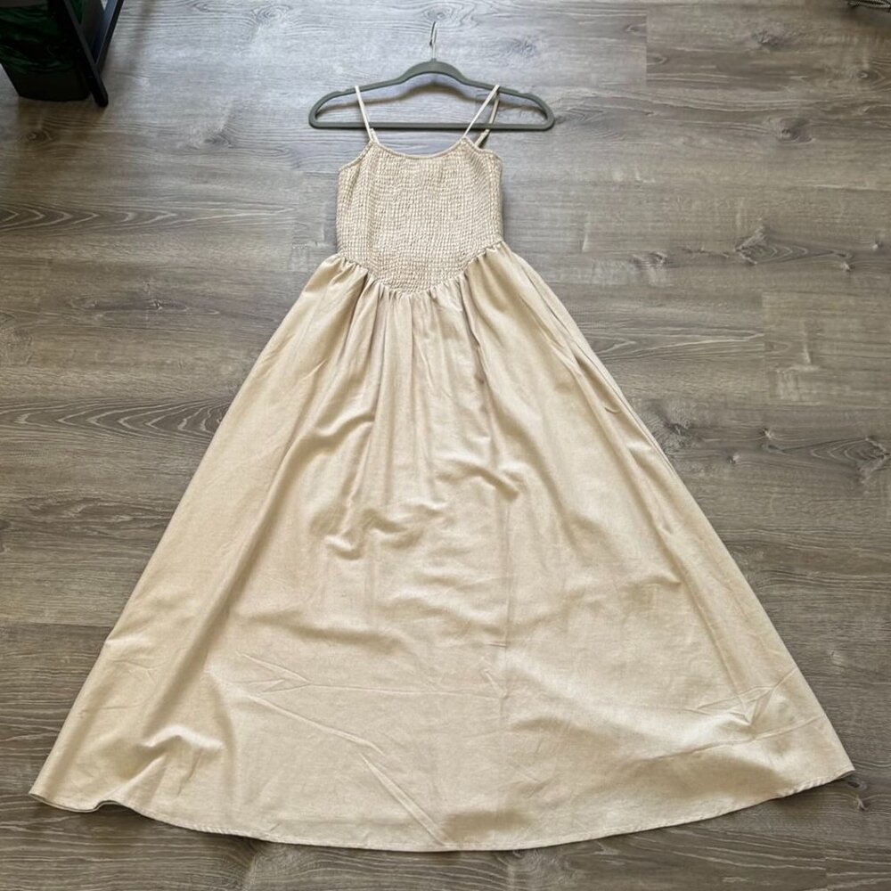 NEW RACHEL ZOE Maxi Dress | Rayon/Linen | Spaghetti Strap | Cottagecore | Farm
